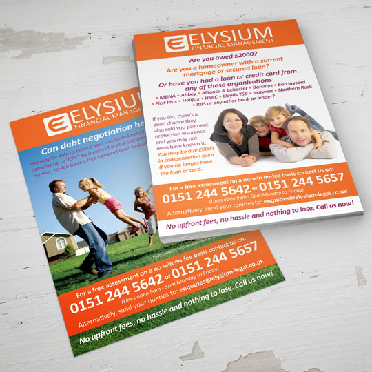 elysium financial management leaflets