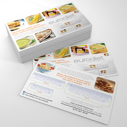 eurodiet a6 flyer design and print