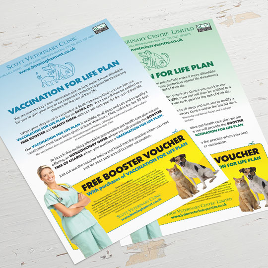 vet clinic leaflets