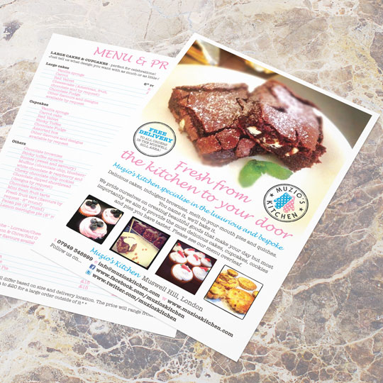 cake leaflets